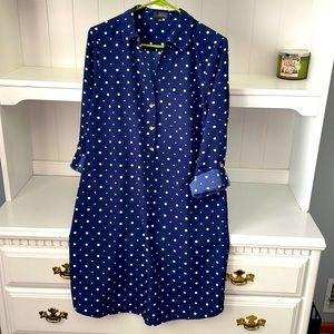 The Limited - Polka Dot Dress with Collar